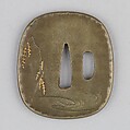 Sword Guard (Tsuba), Copper-gold alloy (shakudō), copper-silver alloy (shibuichi), copper, gold, Japanese