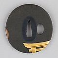 Sword Guard (Tsuba), Copper-gold alloy (shakudō), gold, silver, copper, Japanese
