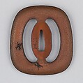 Sword Guard (Tsuba), Copper-gold alloy (shakudō), gold, copper-silver alloy (shibuichi), silver, copper, Japanese