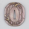 Sword Guard (Tsuba), Silver, gold, copper, Japanese