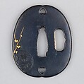 Sword Guard (Tsuba), Copper-gold alloy (shakudō), copper, gold, copper-silver alloy (shibuichi), Japanese