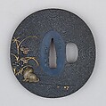 Sword Guard (Tsuba), Copper-gold alloy (shakudō), gold, silver, copper-silver alloy (shibuichi), copper, Japanese