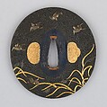 Sword Guard (Tsuba), Copper-gold alloy (shakudō), gold, silver, copper-silver alloy (shibuichi), copper, Japanese