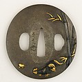 Sword Guard (Tsuba), Copper-silver alloy (shibuichi), gold, copper-gold alloy (shakudō), Japanese