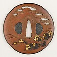 Sword Guard (Tsuba), Copper, gold, copper-gold alloy (shakudō), Japanese