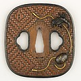 Sword Guard (Tsuba), Copper, gold, copper-silver alloy (shibuichi), copper-gold alloy (shakudō), Japanese