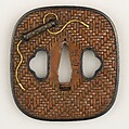 Sword Guard (Tsuba), Copper, gold, copper-silver alloy (shibuichi), copper-gold alloy (shakudō), Japanese