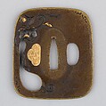 Sword Guard (Tsuba), Copper alloy (sentoku), copper-silver alloy (shibuichi), copper, gold, Japanese