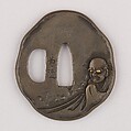 Sword Guard (Tsuba), Copper-silver alloy (shibuichi), copper, Japanese