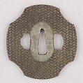 Sword Guard (Tsuba), Copper-silver alloy (shibuichi), copper, Japanese