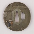 Sword Guard (Tsuba), Copper-silver alloy (shibuichi), gold, copper, copper-gold alloy (shakudō), silver, Japanese