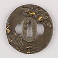 Sword Guard (Tsuba), Copper-silver alloy (shibuichi), gold, copper-gold alloy (shakudō), copper, Japanese