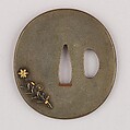 Sword Guard (Tsuba), Copper-silver alloy (shibuichi), gold, copper, copper-gold alloy (shakudō), Japanese