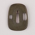 Sword Guard (Tsuba), Copper-silver alloy (shibuichi), gold, silver, copper, Japanese