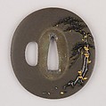 Sword Guard (Tsuba), Copper-silver alloy (shibuichi), copper-gold alloy (shakudō), gold, copper, Japanese