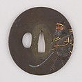 Sword Guard (Tsuba), Copper-silver alloy (shibuichi), copper, Japanese