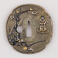 Sword Guard (Tsuba), Copper-silver alloy (shibuichi), gold, silver, copper-gold alloy (shakudō), copper, Japanese