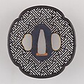 Sword Guard (Tsuba), Copper-gold alloy (shakudō), copper, Japanese