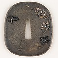 Sword Guard (Tsuba), Copper-silver alloy (shibuichi), silver, gold, copper-gold alloy (shakudō), Japanese