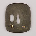 Sword Guard (Tsuba), Copper-silver alloy (shibuichi), gold, copper-gold alloy (shakudō), copper, Japanese
