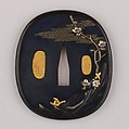 Sword Guard (Tsuba), Copper-gold alloy (shakudō), copper-silver alloy (shibuichi), gold, silver, copper, Japanese