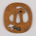 Sword Guard (Tsuba), Copper, gold, copper-gold alloy (shakudō), silver, Japanese