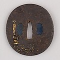 Sword Guard (Tsuba), Possibly silver, gold, copper-gold alloy (shakudō), copper, Japanese