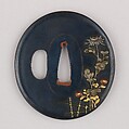 Sword Guard (Tsuba), Gold, copper, copper-gold alloy (shakudō), silver, Japanese