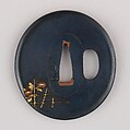 Sword Guard (Tsuba), Gold, copper, copper-gold alloy (shakudō), silver, Japanese