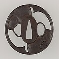 Sword Guard (Tsuba), Iron, copper, Japanese