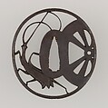Sword Guard (Tsuba), Iron, gold, copper, Japanese
