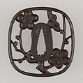 Sword Guard (Tsuba), Iron, copper, Japanese