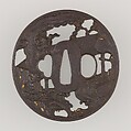 Sword Guard (Tsuba), Iron, gold, copper, Japanese