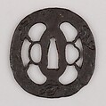 Sword Guard (Tsuba), Iron, gold, copper, Japanese