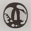 Sword Guard (Tsuba), Iron, copper, Japanese