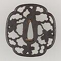 Sword Guard (Tsuba), Iron, copper, Japanese