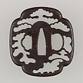 Sword Guard (Tsuba), Iron, copper, Japanese