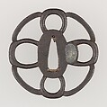 Sword Guard (Tsuba), Iron, copper, Japanese