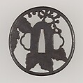Sword Guard (Tsuba), Iron, copper, Japanese