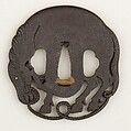 Sword Guard (Tsuba), Iron, gold, copper, Japanese