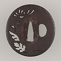 Sword Guard (Tsuba), Iron, copper, Japanese