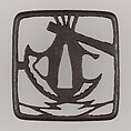 Sword Guard (Tsuba), Iron, copper, Japanese