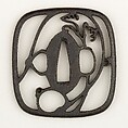 Sword Guard (Tsuba), Iron, copper, Japanese