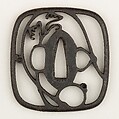 Sword Guard (Tsuba), Iron, copper, Japanese