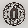 Sword Guard (Tsuba), Iron, copper, Japanese