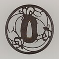 Sword Guard (Tsuba), Iron, copper, Japanese