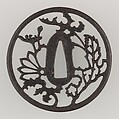 Sword Guard (Tsuba), Iron, copper, Japanese