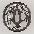 Sword Guard (Tsuba), Iron, copper, Japanese
