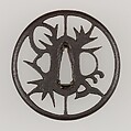 Sword Guard (Tsuba), Iron, copper, Japanese
