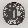 Sword Guard (Tsuba), Iron, copper, Japanese